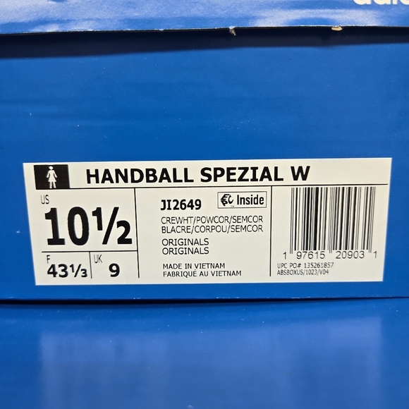 New adidas Handball Spezial 'Velvet Cream White Coral' Women's Shoes Size 10.5 - Picture 8 of 8